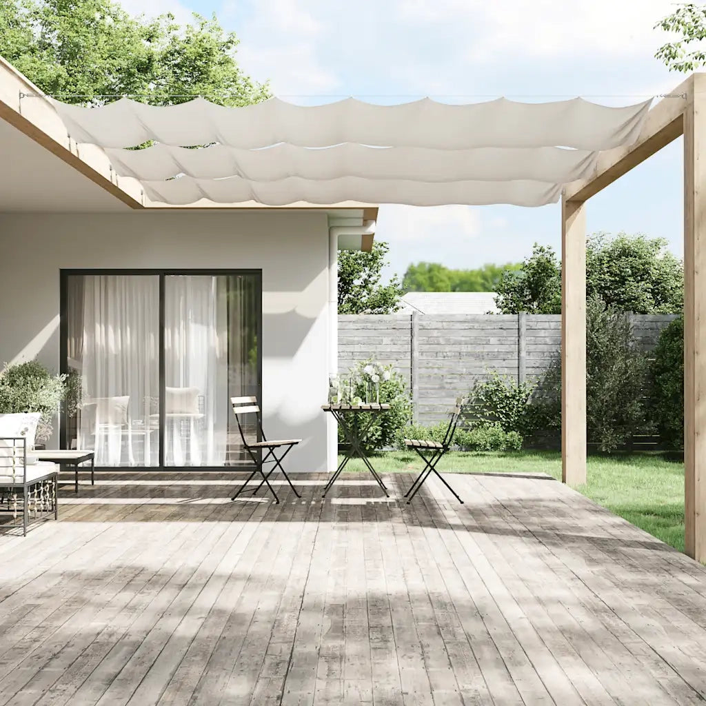 Paravento Verticale Bianco 140x600 cm Tessuto Oxford CFW5290195