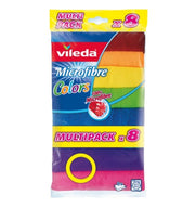 Set 8 Pezzi Panni in Microfibra Multipack Color 30 x 30 cm Vileda