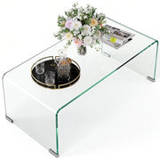 Tavolino da caff¨¨ ¨C Zephmum ¨C Vetro trasparente 80x45x35
