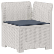 Divano da Giardino a 1 Posto con Cuscino Aspetto Rattan PP 8011827