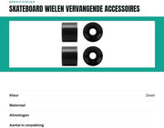 Ruote per Skateboard 60mm - 78A Alta Resilienza - Antiscivolo - Resistente - Accessorio di Ricambio - Veloci e Lisci - Ruote per Longboard
