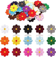 Pannelli di stampe floreali 60 pezzi - Pannelli per stiratura - Tridimensionali - Colori misti - Adatti per abbigliamento - Lunga durata - Pannelli per stiratura