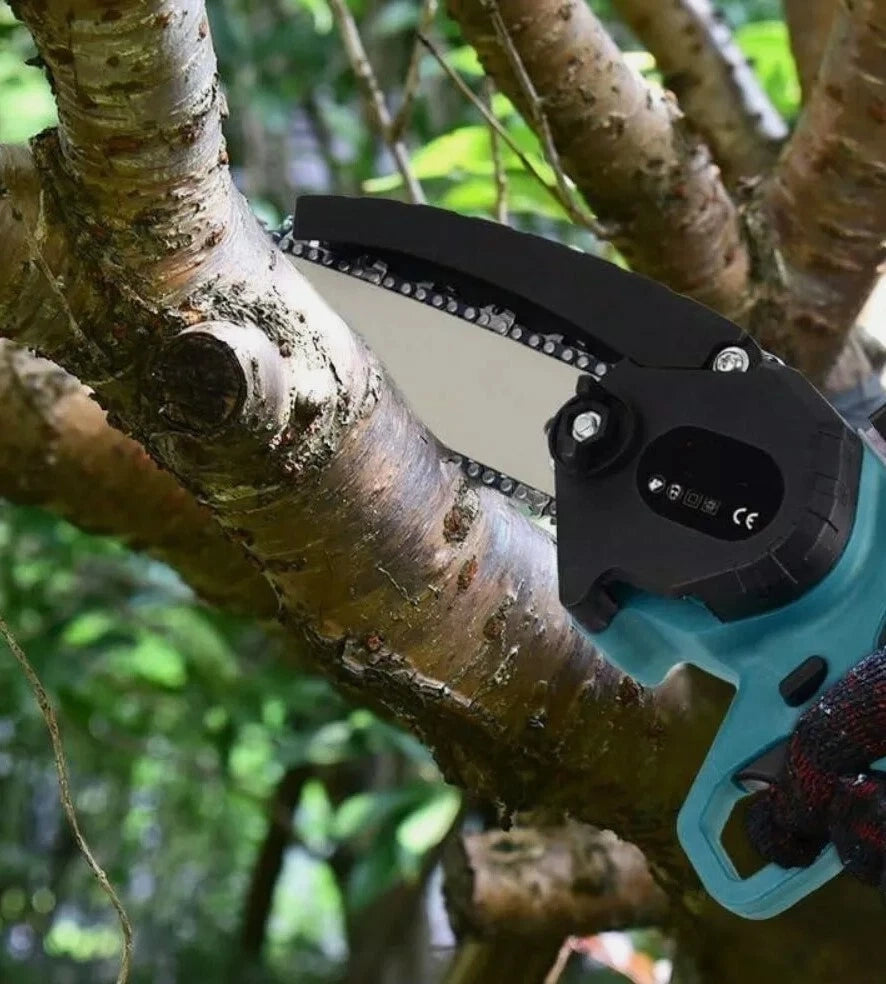 MOTOSEGA Elettrica Ricaricabile con Lama da 6” Doppia Batteria 48V Giardinaggio