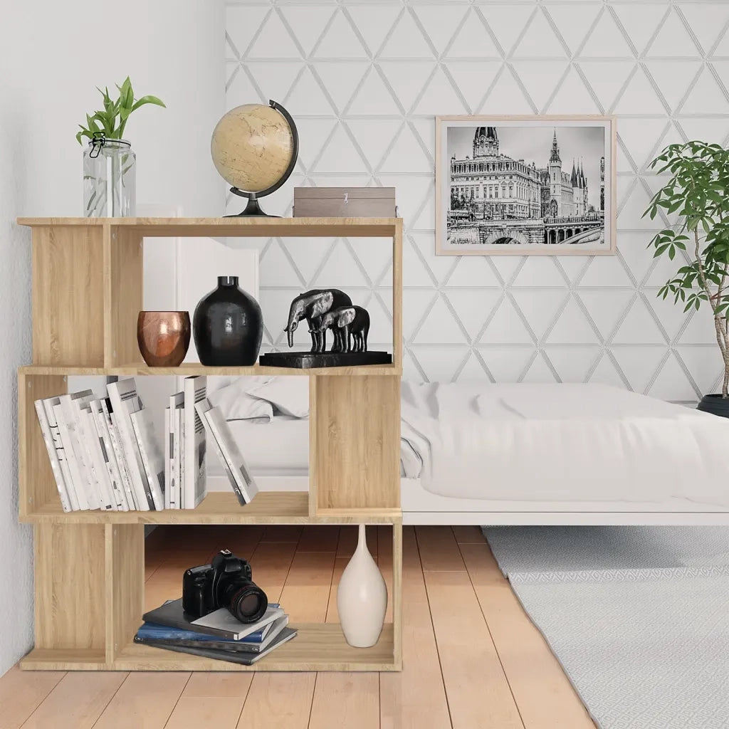 Libreria/Divisorio Rovere Sonoma 80x24x96 cm Legno Ingegnerizzato 800084