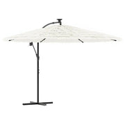 Ombrello | Parasolne Giardino con Palo in Acciaio Bianco 290x290x238 cm