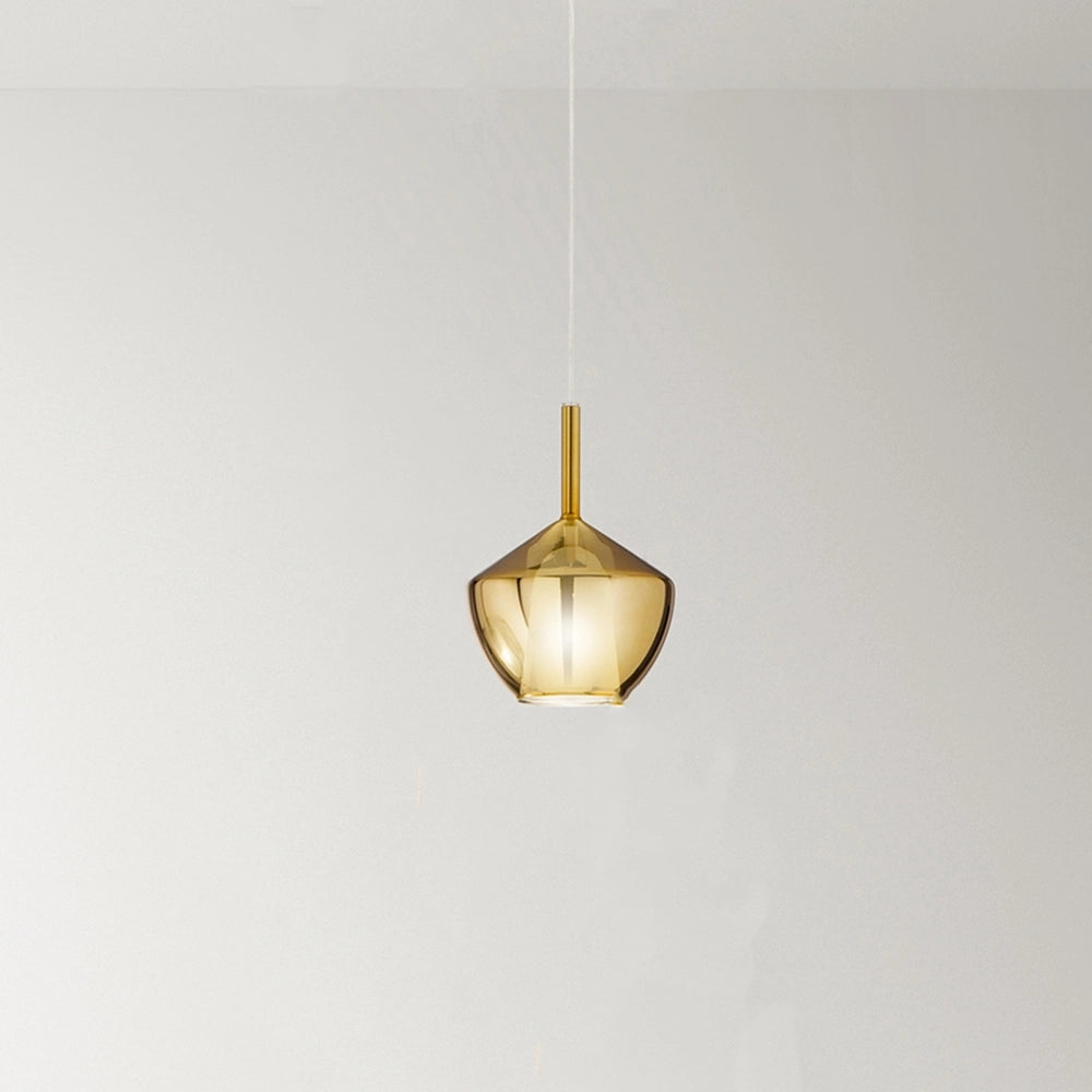 Vetro Borosilicato Contemporaneo Rain Oro Specchiato D20 Senza Rosone