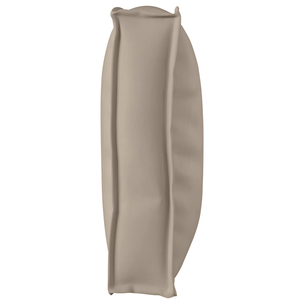 Cuscino per pallet per sedia/schienale Tortora 120x60x12 cm Tessuto Oxford
