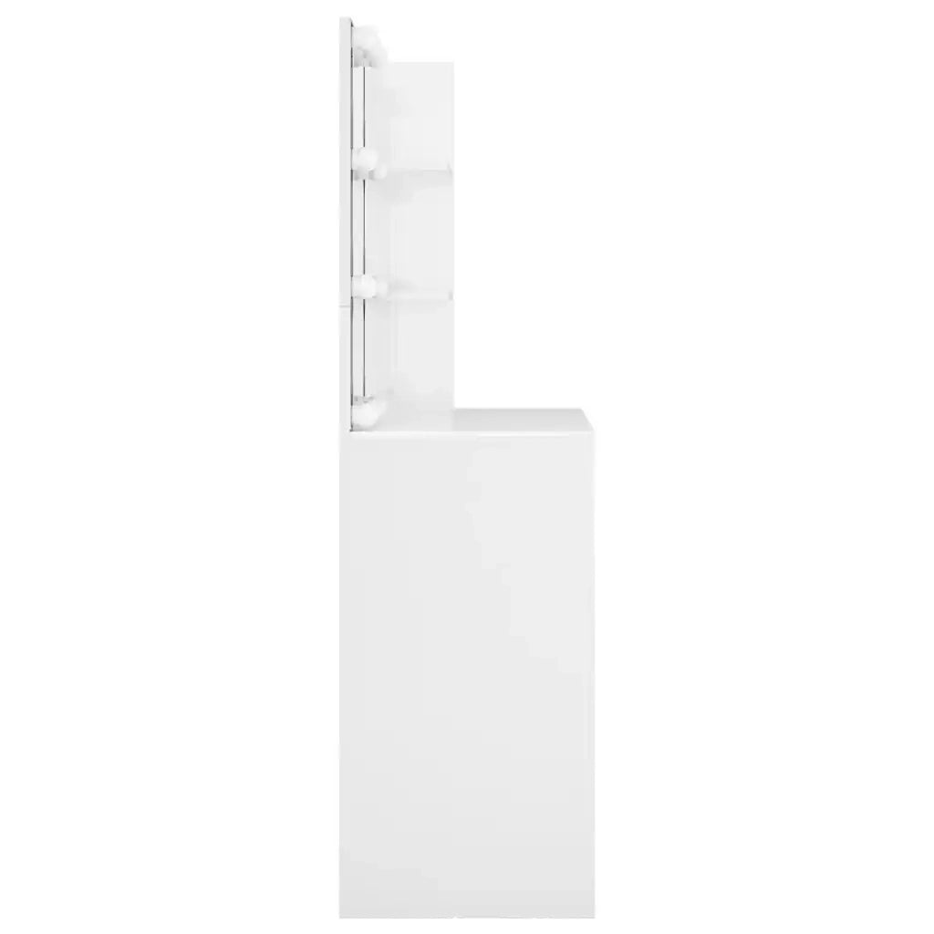 Toeletta con LED Bianco Lucido 74,5x40x141 cm cod mxl 66176