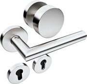 Chiusura porta con pulsante fisso - Acciaio inossidabile - Adatta per porte interne