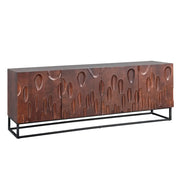 Buffet 175 cm 4 porte legno massiccio di acacia noce scuro – Collezione ORIGIN