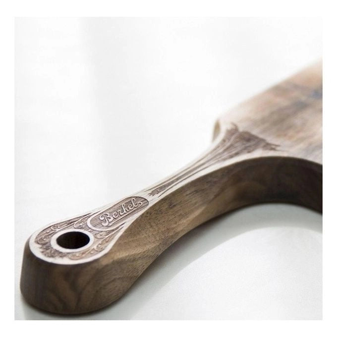 Berkel TAG000FACVO Tagliere da Cucina Rettangolare con Manico in Legno colore Legno