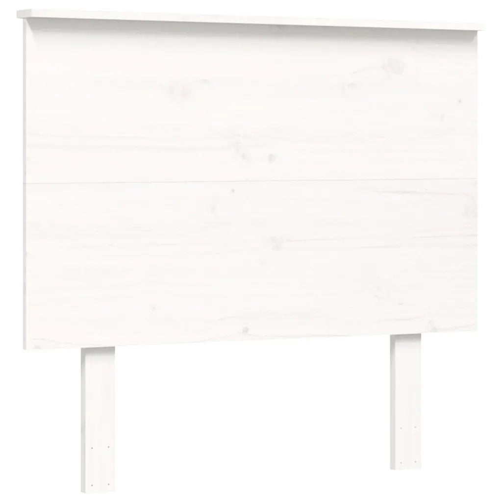vidaXL Letto per Anziani con Testiera Bianco 90x200 cm Legno Massello