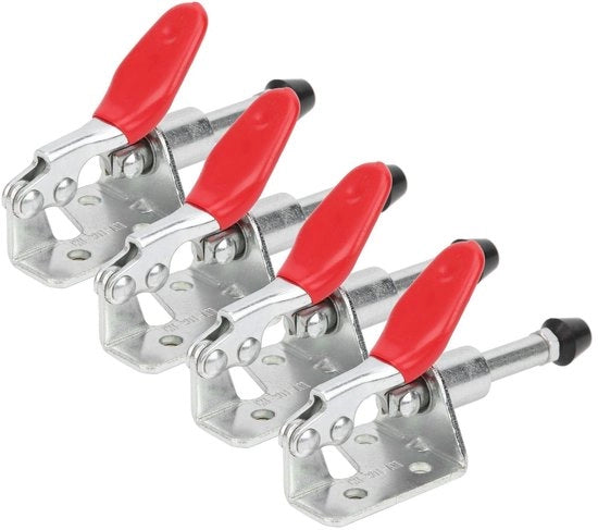 Ferramenta per serraggio - Capacità di apertura 45 kg - Apertura manubrio 190° - Antiscivolo - Trattamento meccanico - Trattamento superficie legno - Adatta per saldatura - Modello GH-301-AM - Chiave per serraggio