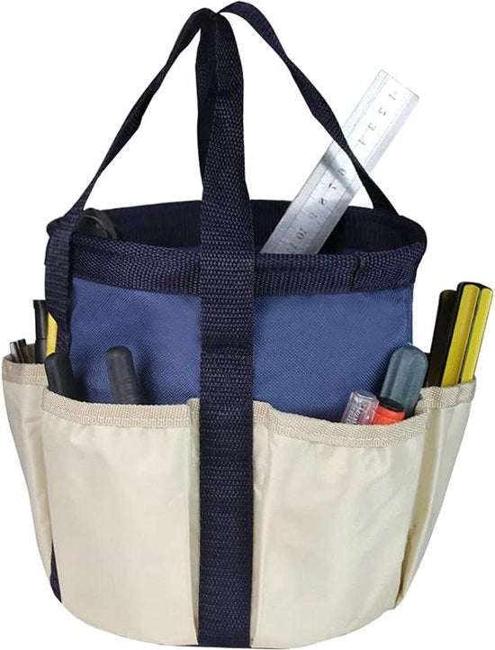 Tas di stoccaggio con 6 borse per attrezzi da giardino - organizzatore di casa resistente all'usura