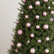 Set Palline di Natale 111 pz Rosa in Polistirene 356117