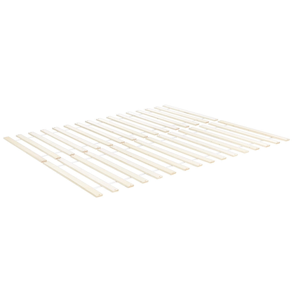 Letto matrimoniale in legno naturale marrone chiaro 120 x 200 cm con testiera in stile scandinavo