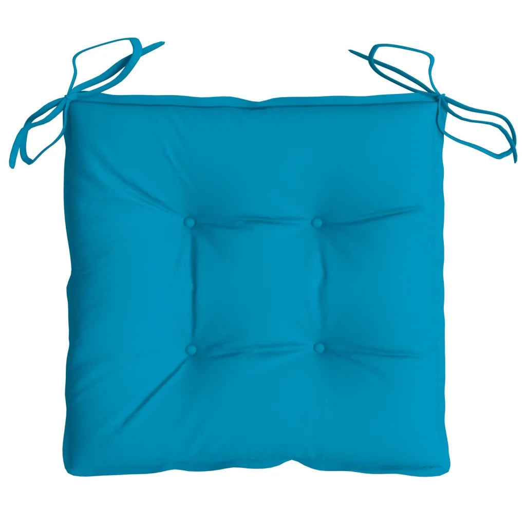 Cuscini per Pallet 2 pz Azzurri 50x50x7 cm in Tessuto Oxford 361519