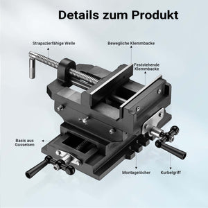 Morsa a croce per trapano 150mm Morsa a 2 assi X-Y per macchine trapani a colonna