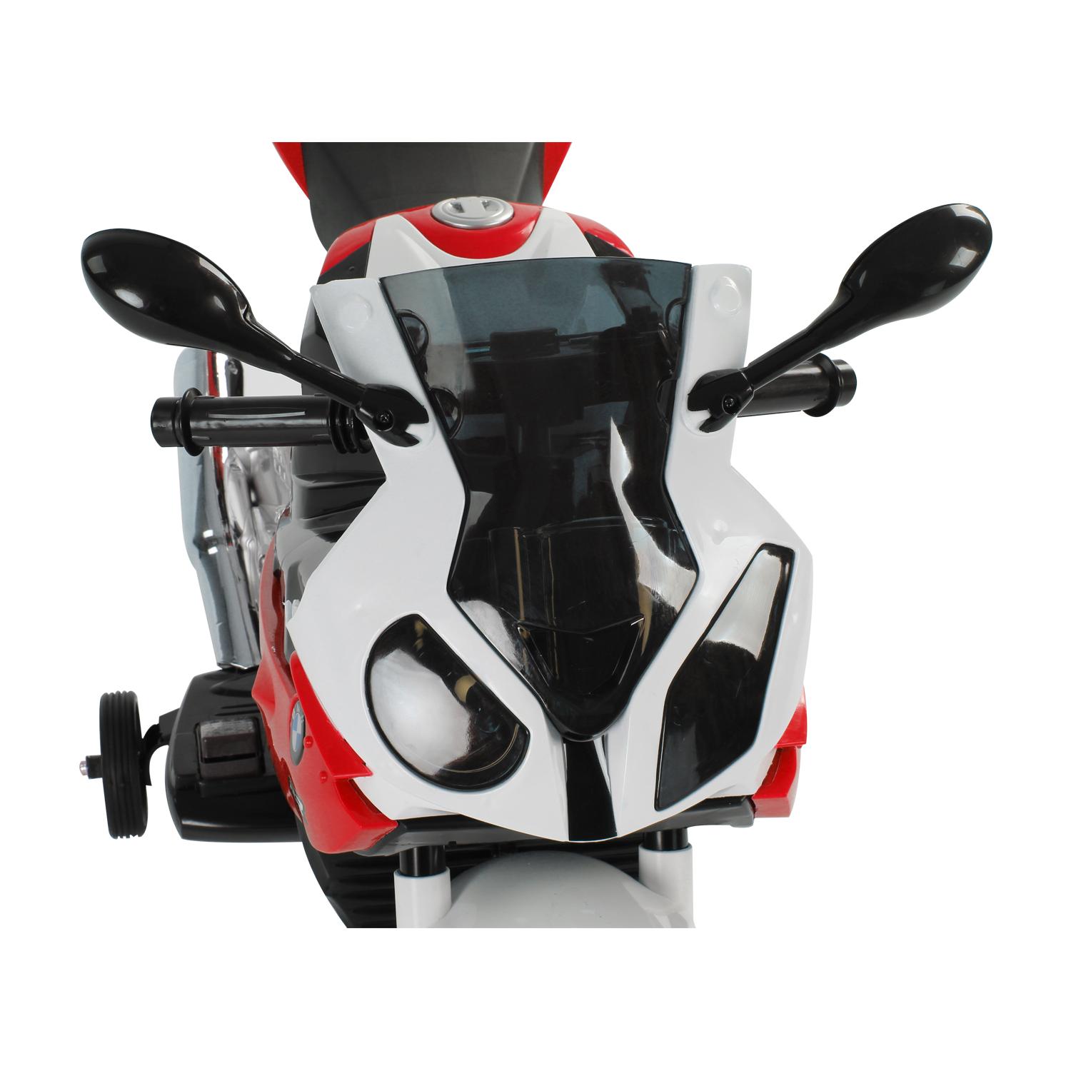 Moto Elettrica per Bambini 12V con Licenza BMW RR Nero e Rosso