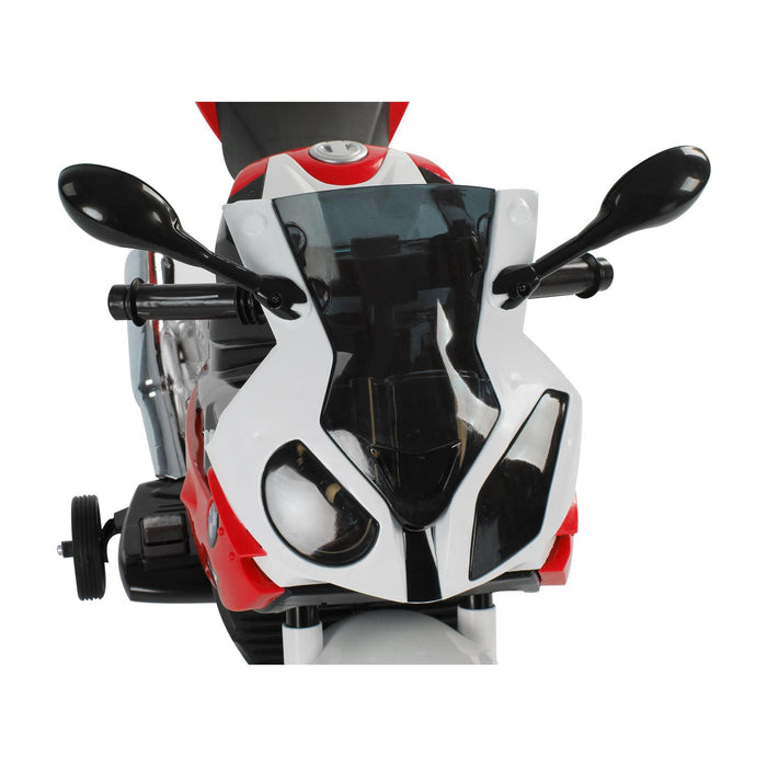 Moto Elettrica per Bambini 12V con Licenza BMW RR Nero e Rosso