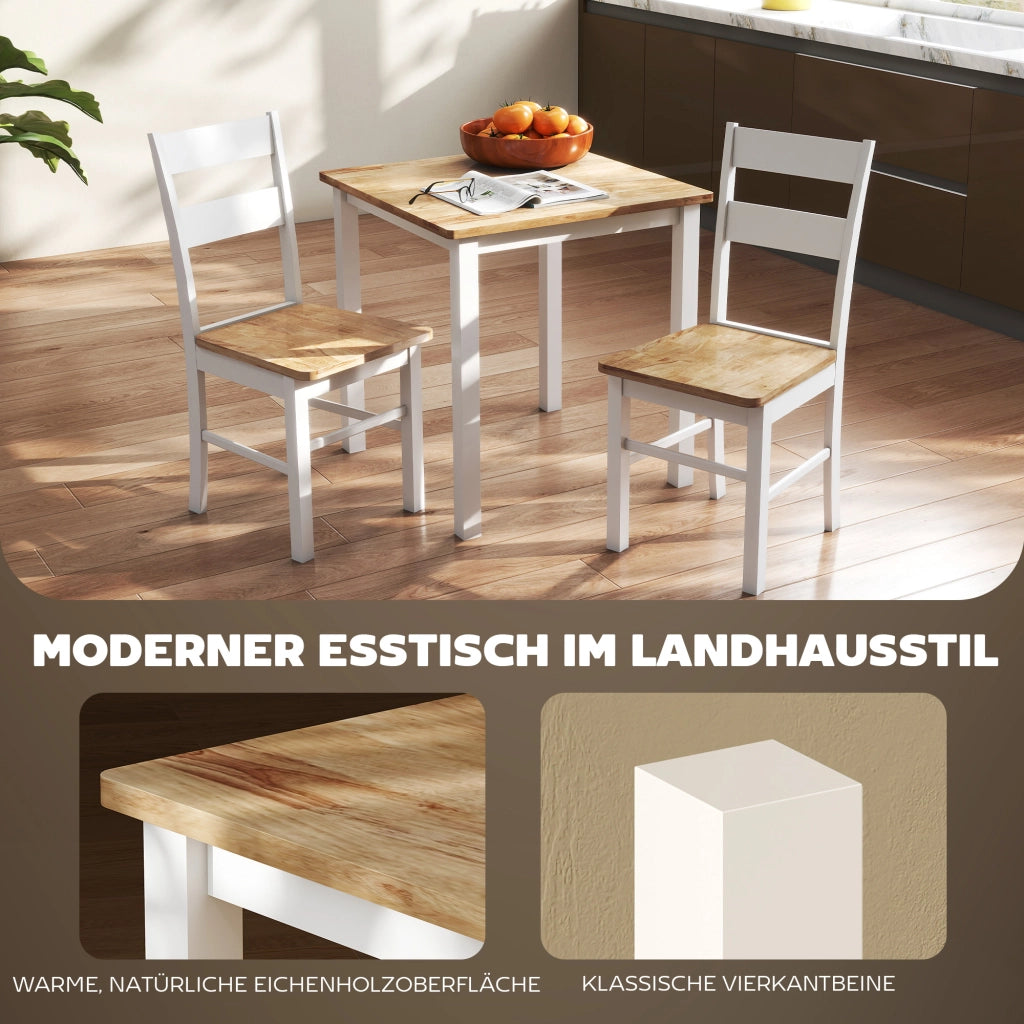 Tavolo da pranzo allungabile in legno ¨C Minimal ¨C Naturale 120x80x75 cm