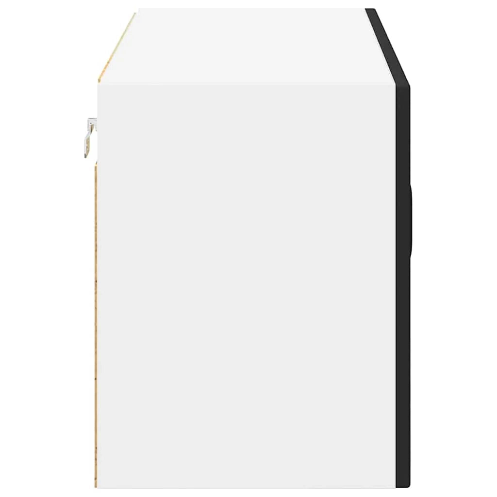 Mobile da cucina moderno e funzionale con pratico spazio contenitivo 80 x 31 x 40 cm realizzato in legno composito nero 02_0053964