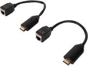 Estensione Ethernet RJ45 a HDMI Maschio - 1080p fino a 60 M - Per PC, Console di Gioco, Reproduttori Multimediali - Presa di Corrente EU.