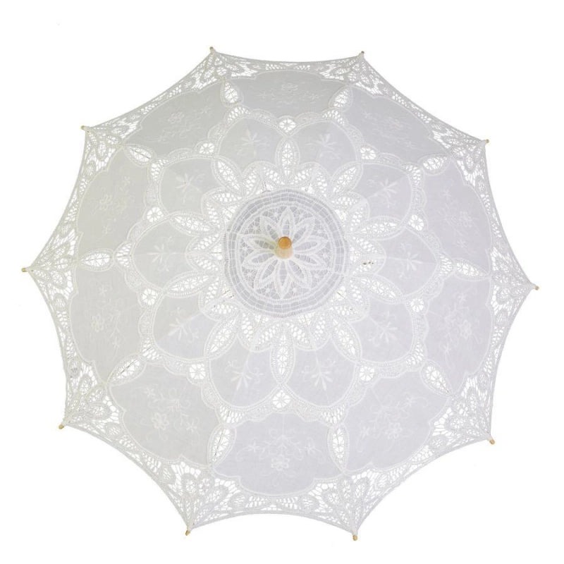 Ombrello pizzo bianco cmÃ¸85x67