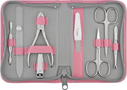 Set di manicure per signore e signore, composto da 8 pezzi, incluso trimmer per unghie e vetrata per unghie - Kit di manicure e pedicure - Adatto per unghie naturali, verniciate e colorate