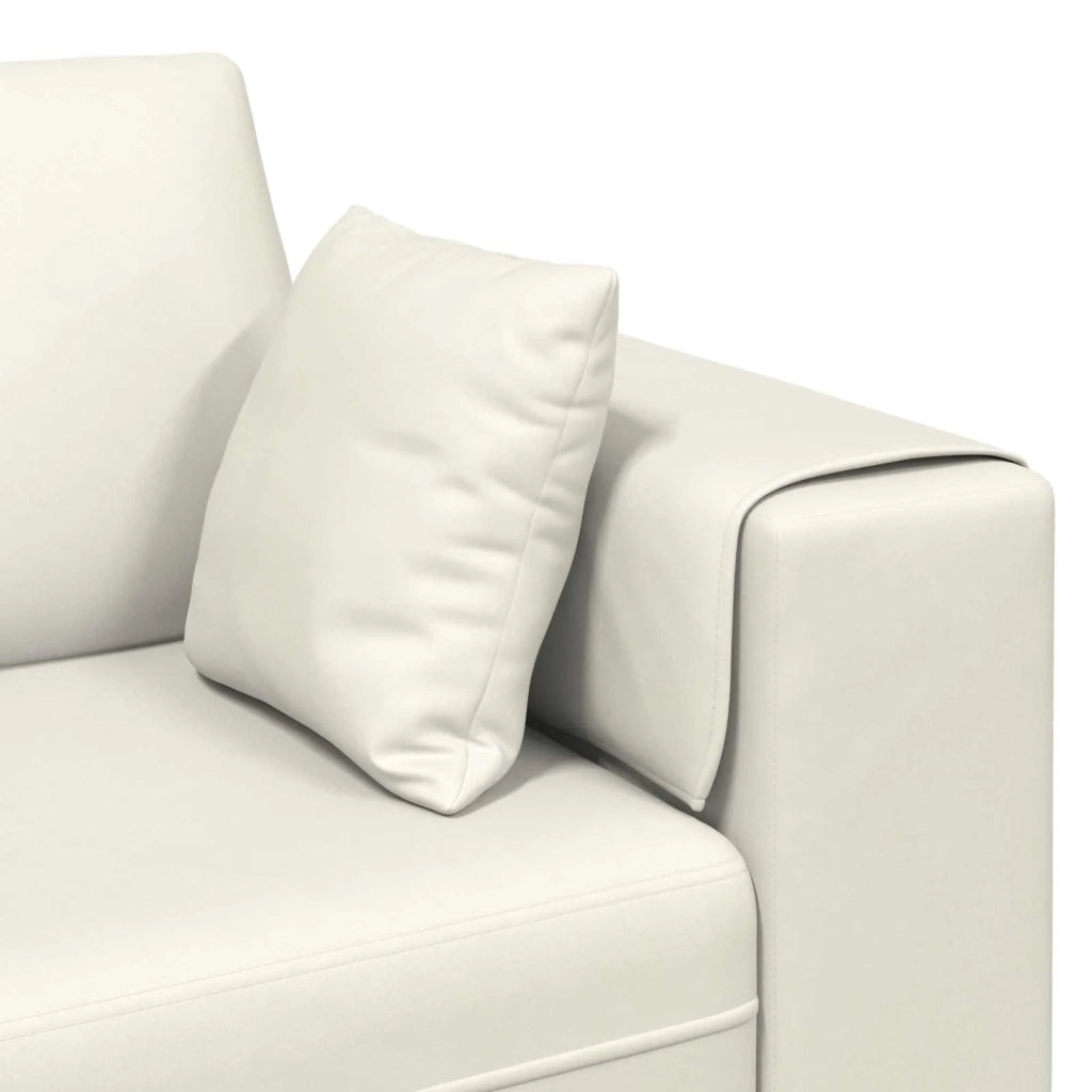 Divano 3 pcs Crema 250 x 188 x 76 cm Velluto 3335179