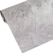 Tavolo da ricevimento riciclabile in tessuto di poliestere 30 cm x 25 m - per matrimoni, comunioni, battesimi e tutte le celebrazioni (argento) - 30CM*25M