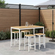 Tavolo Bar da Giardino Bianco 147 x 88,5 x 105 cm 901785