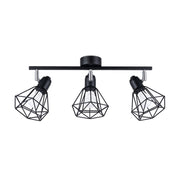 Lampada da parete Artemis Powder Blue 3x10W LED Nero Acciaio Moderno