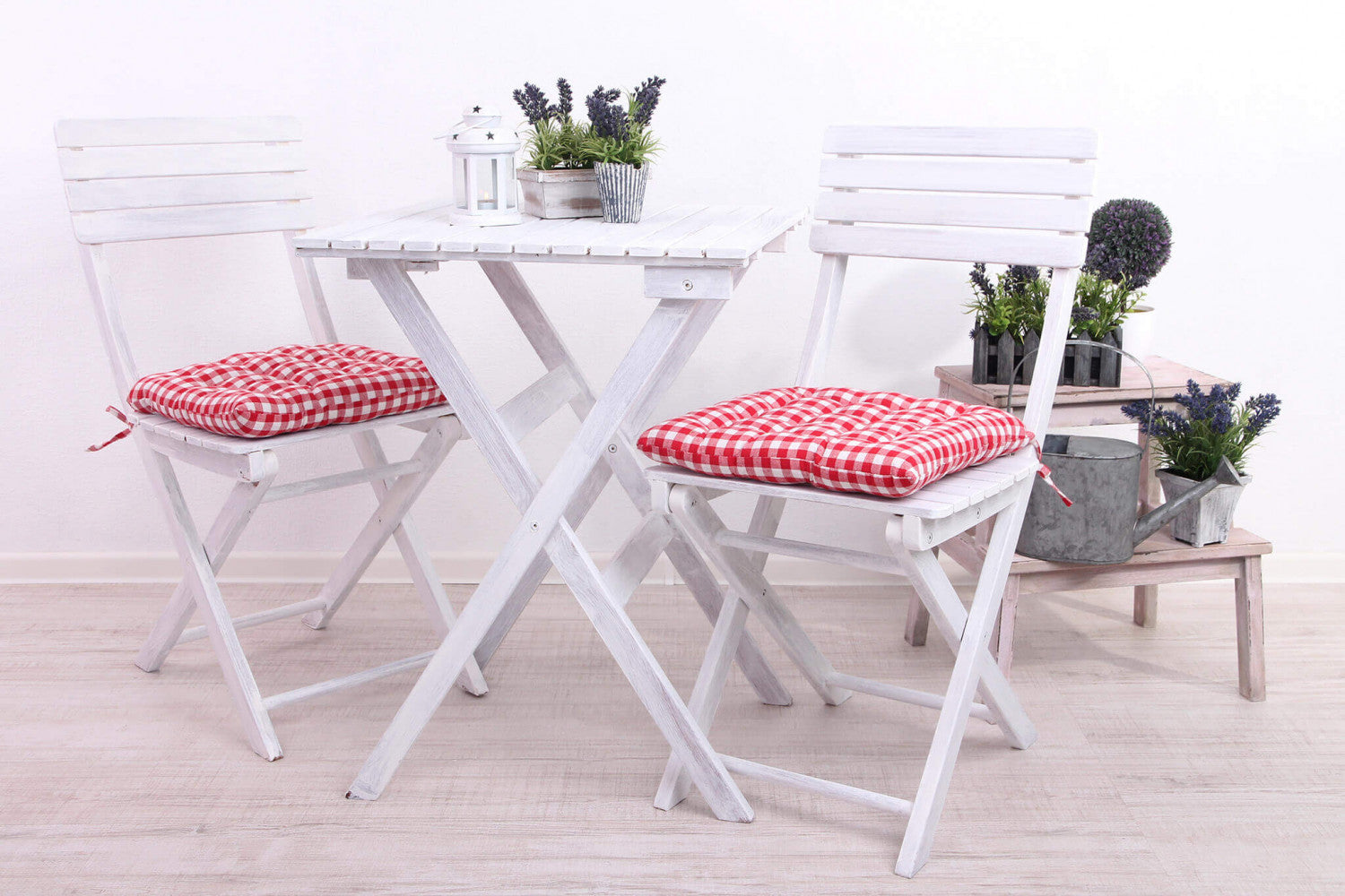 Sedia da Giardino Dalila 36x53x87 h cm in Legno Bianco