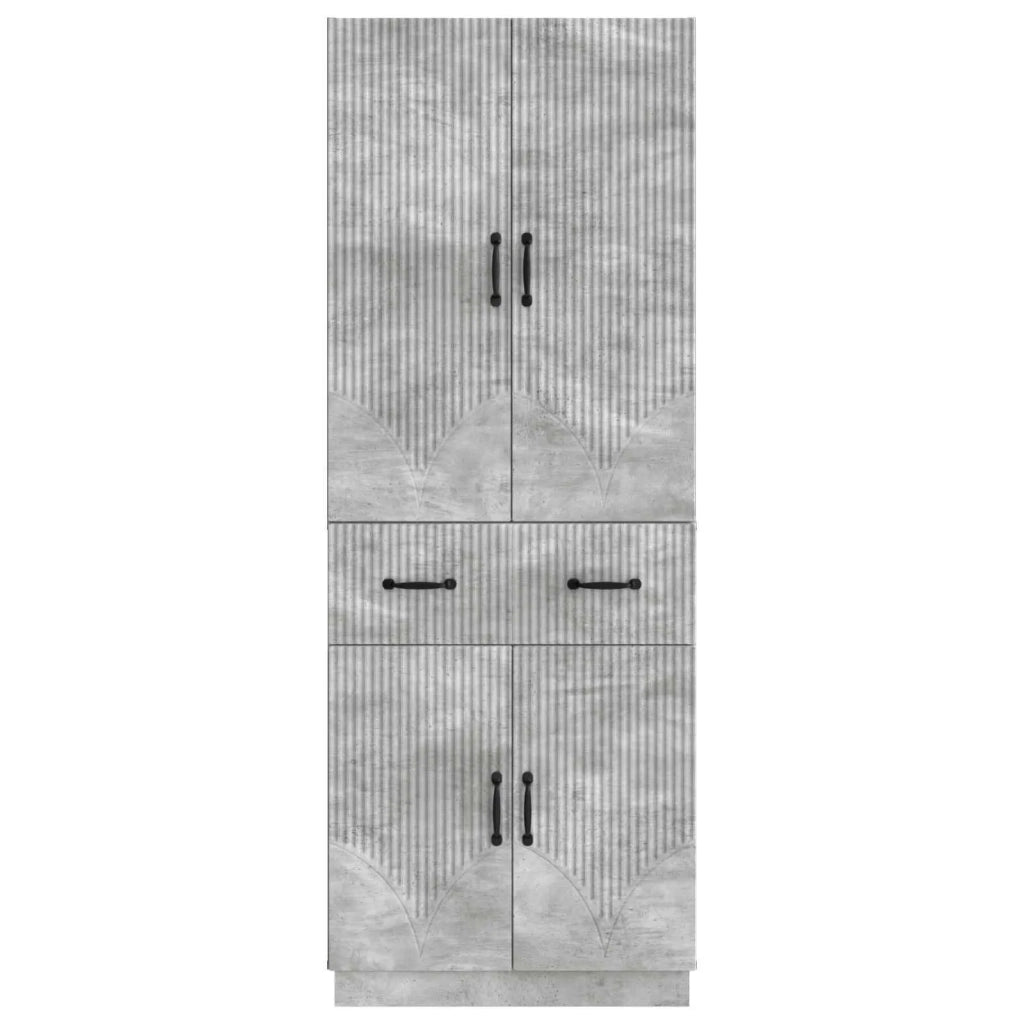 Set di armadi 2 pcs Grigio Cemento Legno ingegnerizzato