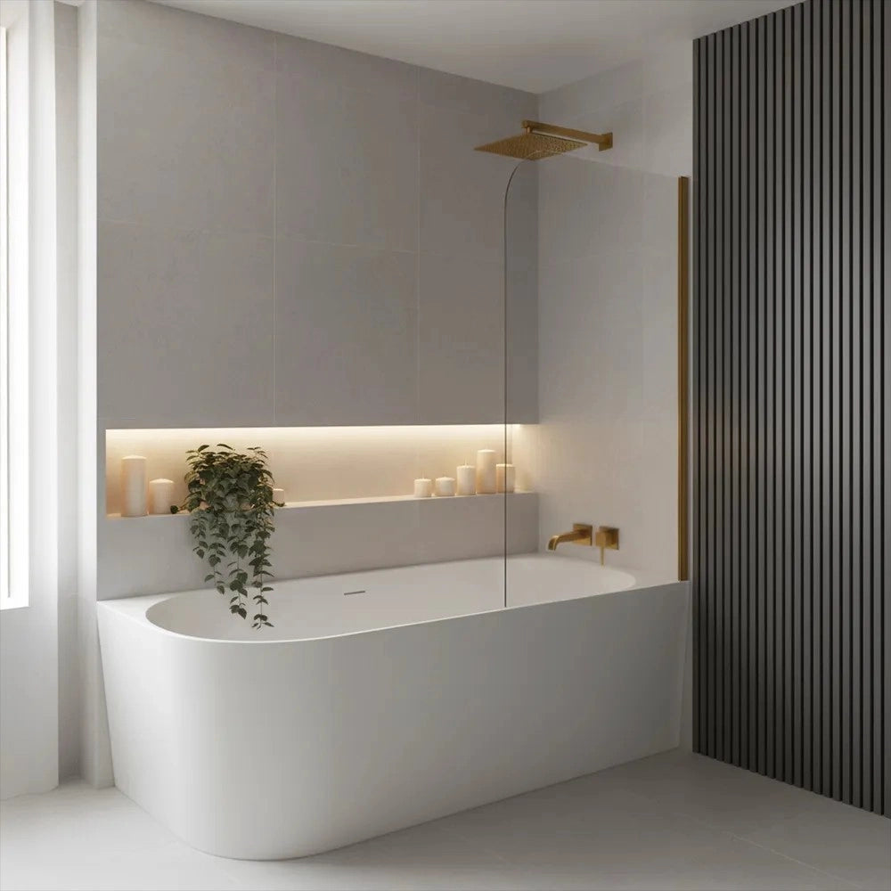 Vasca Da Bagno Angolare In Acrilico Bellanto Slim 170 Destra