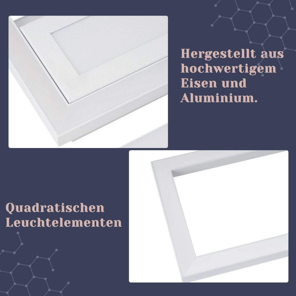 ZMH Lampada da soffitto plafoniera LED moderna 50W dimmerabile telecomando