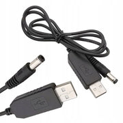Convertitore USB DC 5,5x2,1mm 5V-9V Step Up – Cavo Alimentazione Universale | Lunghezza 100 cm, Uscita 0.8-1A