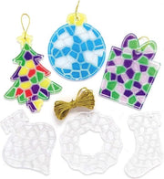 Decorazioni di Natale in Cristallo Mozaico Decorative - Pacchetto di 10 Decorazioni per Finestre Acriliche - Feste - Arte Creativa - Attrezzi per Artigianato - Creazione - Decorazione