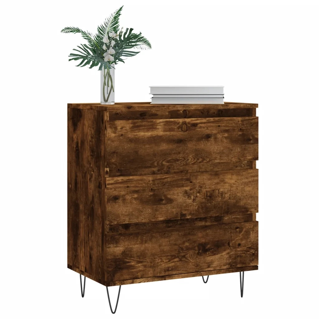 Credenza Rovere Fumo 60x35x70 cm in Legno Multistratocod mxl 104756