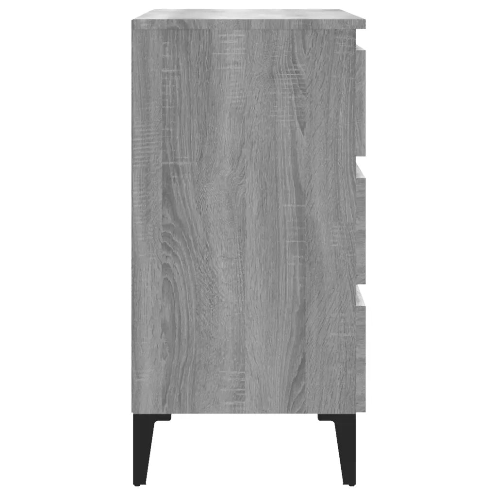 Credenza Grigio Sonoma 60x35x69 cm in Legno Multistrato cod mxl 19431