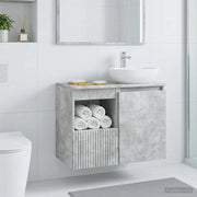 Mobile da Bagno Grigio Cemento 30 x 35 x 50 cm 890485