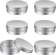 Bottiglie in Alluminio 6 pezzi - 60 ml - Leggere - Sostenibili - Dimensioni compatte 6,8 x 2,5 cm - Contenitori di conservazione