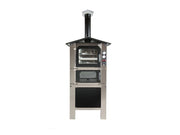 Forno Tafer da esterno modello Genesis 80 Classic a legna colore inox 47x83cm