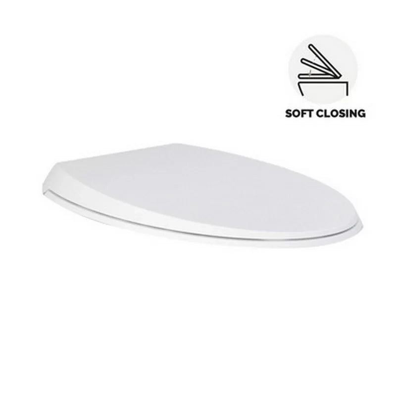 Sedile wc bianco opaco serie Cloud con soft closing