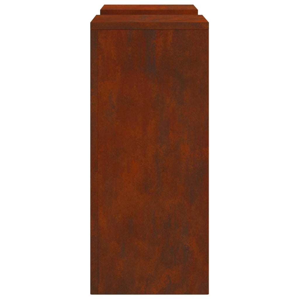 Supporto per piante 2 pcs Ruggine 24 x 24 x 55 cm 865819