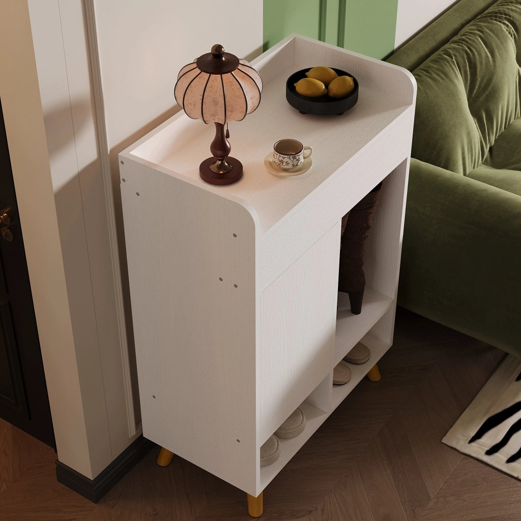 Mobile bianco capiente per scarpe con cassetto da 60 cm