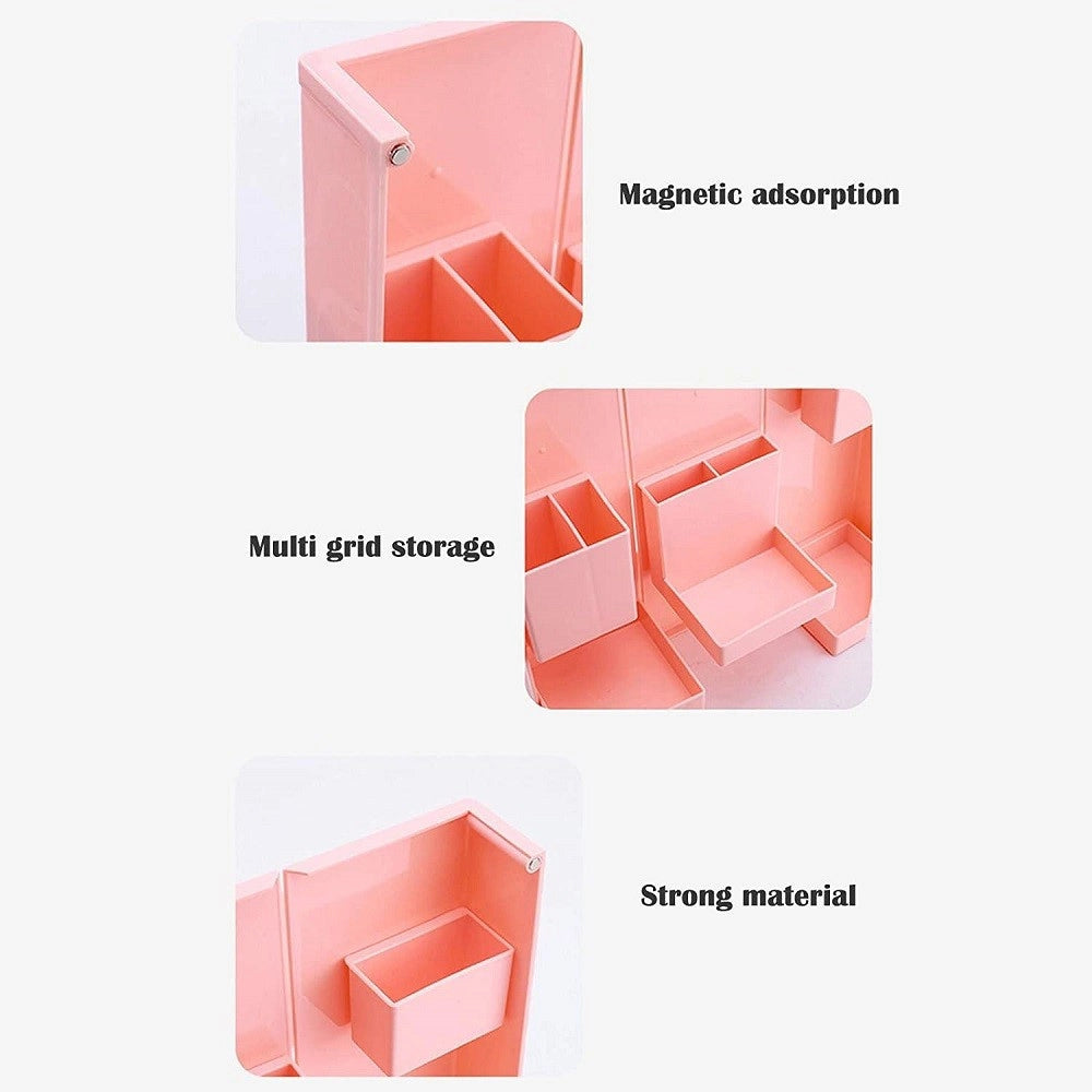 Trade Shop - Organizer In Plastica Per Trucchi Da Scrivania 24.5 X 28 Cm Pochetta Per Trucchi -