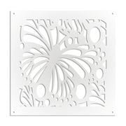 BUTTERFLY - Pannello in PVC traforato - Parasole Colore: bianco, Misura: 48x48 cm