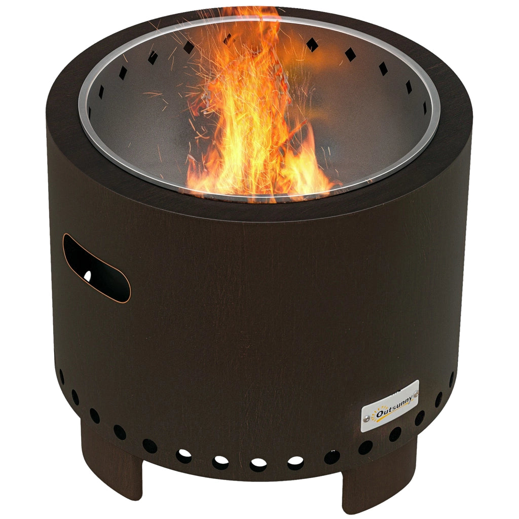 Braciere Feuertonne Fuoco Giardino ¨C zephmum ¨C 45x45x42 cm Nero Bronzo
